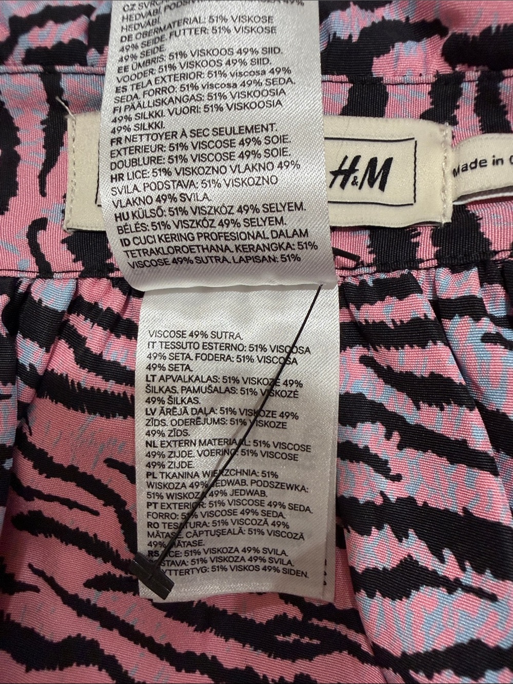KENZO x H&M Silk Blend Wrap Midi Skirt Tiger Print Ruffle NWOT US 2 Rare - Picture 9 of 9